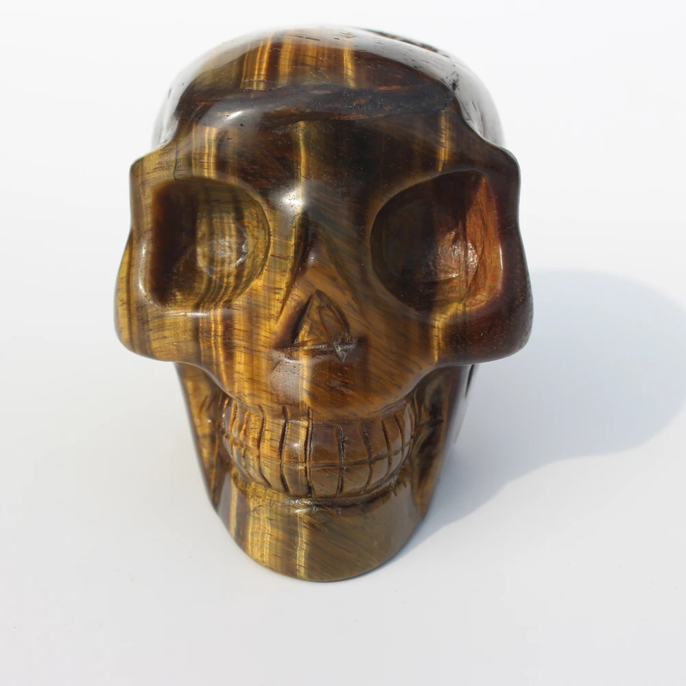 580g Natural Pretty Tiger 's Eye Carved Quartz Crystal Skull ranging From China free shipping k03
580g Natural Pretty Tiger 's Eye Carved Quartz Crystal Skull ranging From China free shipping k03