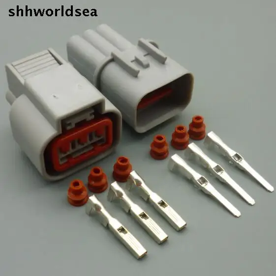 

shhworldsea 2.2mm 3pin 3way auto wiring female male waterproof connector plug HN032-03020 HN036-03027