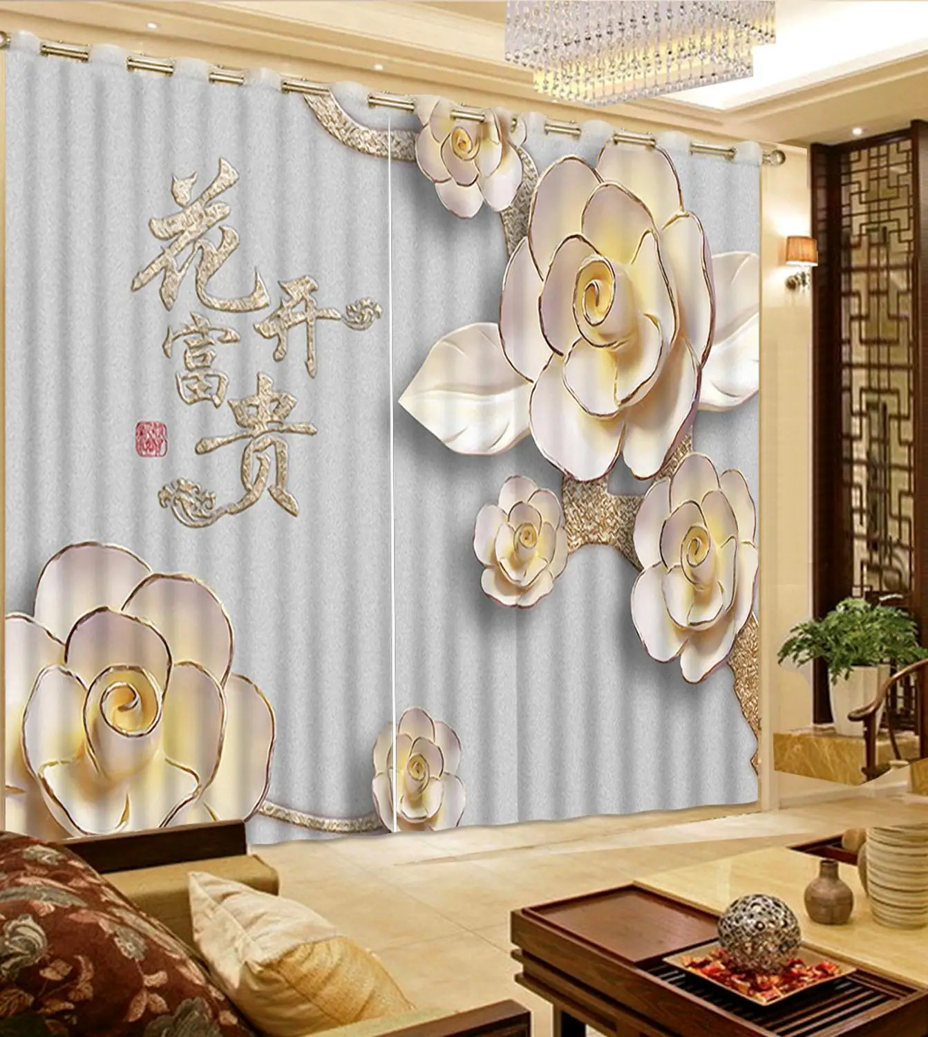 Three-dimensional European nordic geometric curtains Embossed flowers curtains for living room bedroom
Three-dimensional European nordic geometric curtains Embossed flowers curtains for living room bedroom