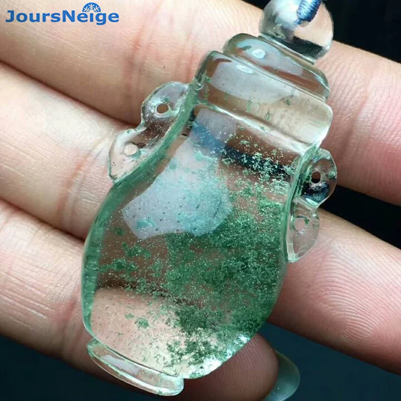 Подвеска в виде бутылки с зеленым призраком из натурального кристалла, ручная работа, ожерелье на удачу для женщин, мужчин, модные простые украшения
Подвеска в виде бутылки с зеленым призраком из натурального кристалла, ручная работа, ожерелье на удачу для женщин, мужчин, модные простые украшения