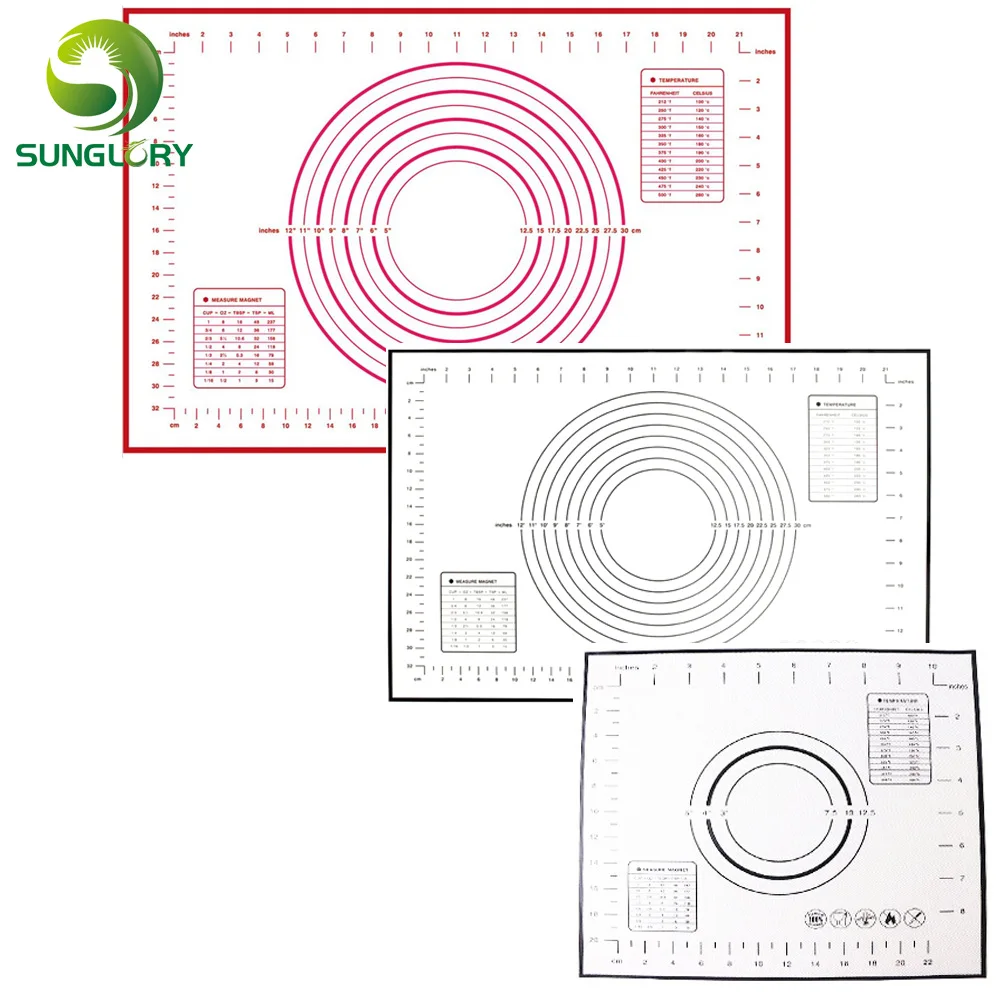 Silicone Baking Mat Liners Pizza Dough Maker Pastry Rolling Dough Non-stick Mat Grill Kneading Pad Sheet Cooking Tools Kitchen
Silicone Baking Mat Liners Pizza Dough Maker Pastry Rolling Dough Non-stick Mat Grill Kneading Pad Sheet Cooking Tools Kitchen