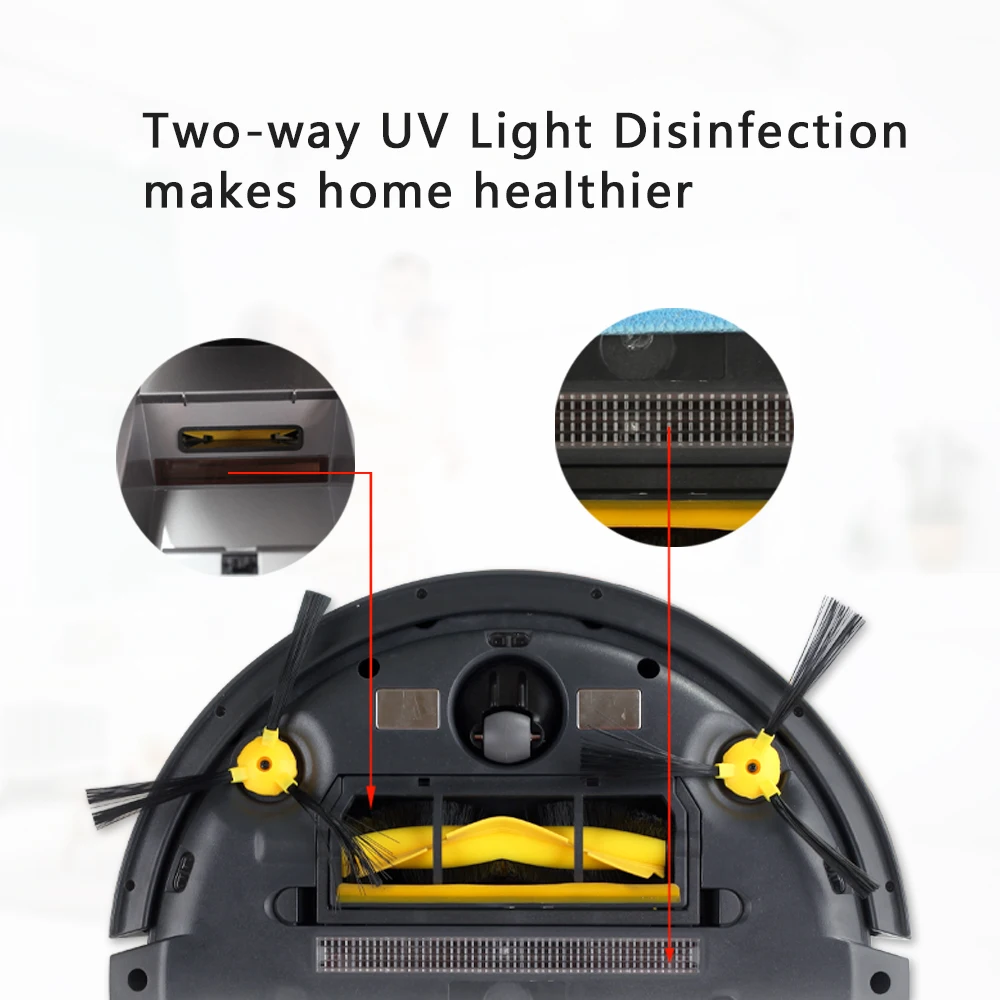 LIECTROUX Robot Vacuum Cleaner B6009,2D Map & Gyroscope Navigation,with Memory,Low Repetition,Virtual Blocker,UV Lamp,Water Tank
LIECTROUX Robot Vacuum Cleaner B6009,2D Map & Gyroscope Navigation,with Memory,Low Repetition,Virtual Blocker,UV Lamp,Water Tank