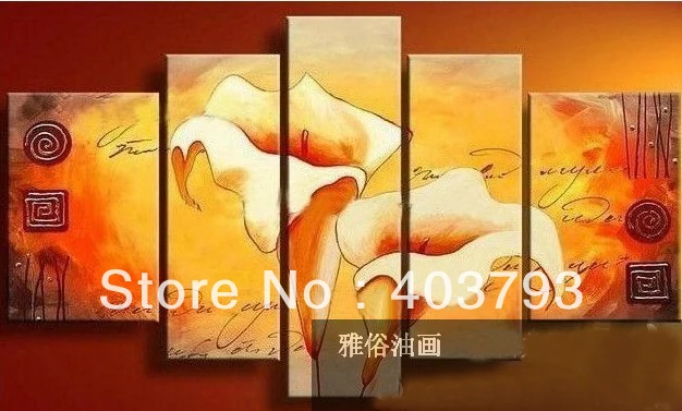 Modern abstract Oil Painting On Canvas huge wall art nice calla flower Free shipping
Modern abstract Oil Painting On Canvas huge wall art nice calla flower Free shipping