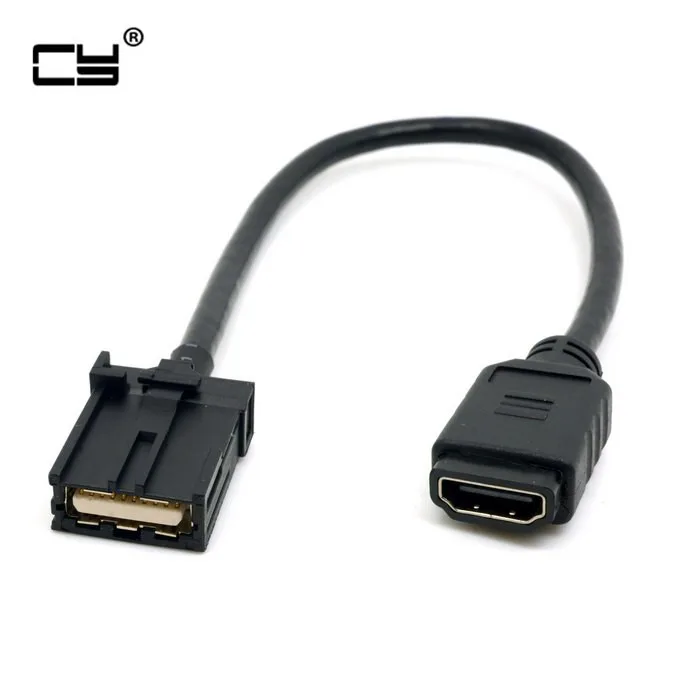 High Speed HDMI 1.4 Type E Male to Type A Female Video Audio Cable 0.3m Automotive Connection System Grade Connector
High Speed HDMI 1.4 Type E Male to Type A Female Video Audio Cable 0.3m Automotive Connection System Grade Connector