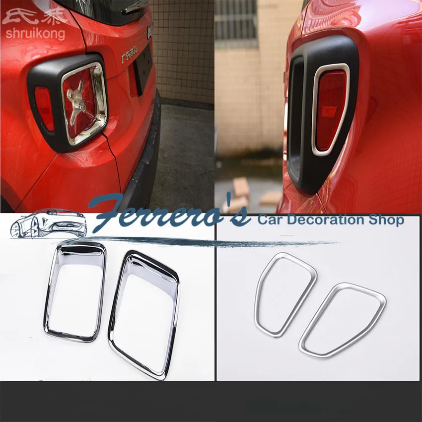 For 2015 2016 JEEP Renegade 2pcs/Lot ABS Chrome Car Accessories Rear Taillight Decorative Frame Cover
For 2015 2016 JEEP Renegade 2pcs/Lot ABS Chrome Car Accessories Rear Taillight Decorative Frame Cover