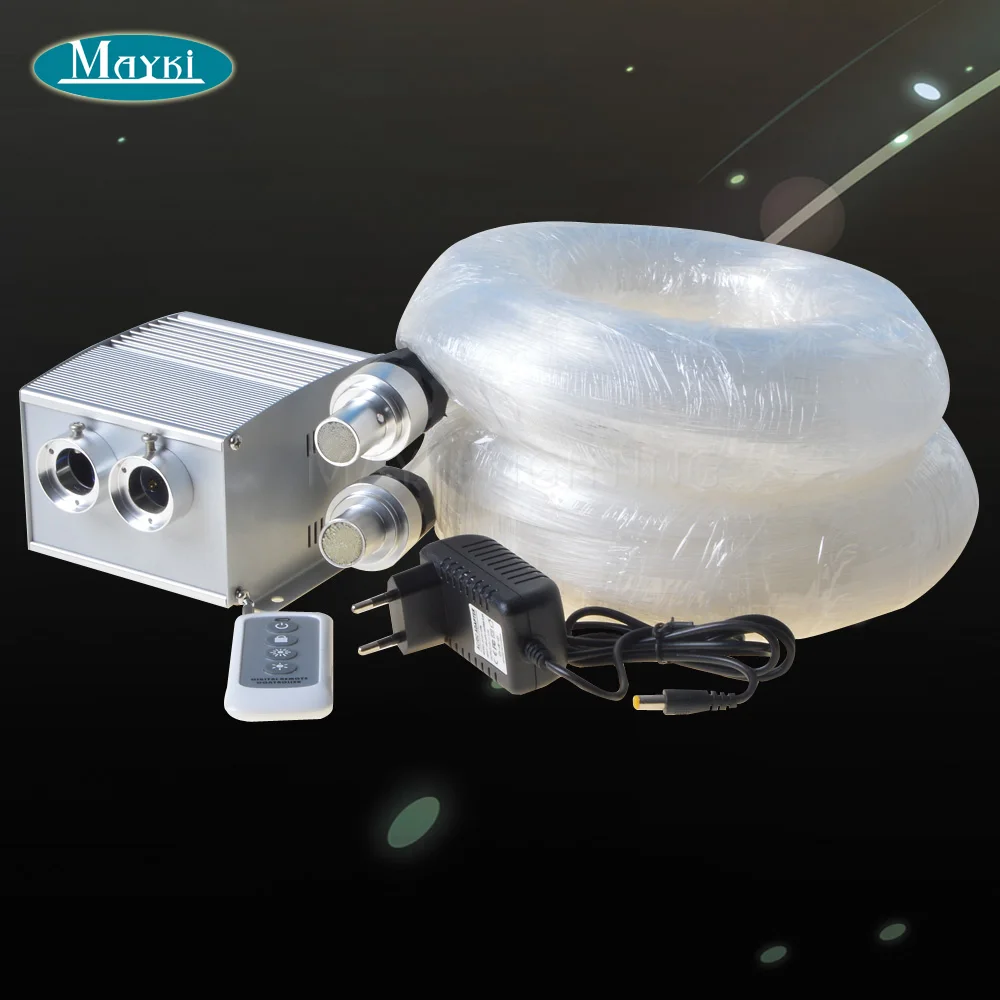 Maykit Decorative Star Ceiling Led Fiber Optic Light Kit White Cree Led+Twinkle Color Wheel+600pcs 0.75mm+60pcs 1.0mm+20pcs 1.5
Maykit Decorative Star Ceiling Led Fiber Optic Light Kit White Cree Led+Twinkle Color Wheel+600pcs 0.75mm+60pcs 1.0mm+20pcs 1.5
