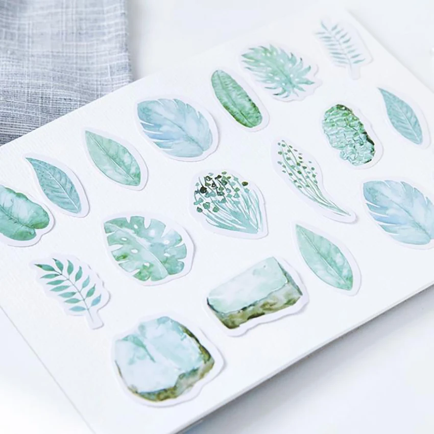 45sheet/pc Green Leaves Stickers Stationery Diy Scrapbooking Label Bullet Journal Sticker Planner Decoration Diary Stick P
45sheet/pc Green Leaves Stickers Stationery Diy Scrapbooking Label Bullet Journal Sticker Planner Decoration Diary Stick P