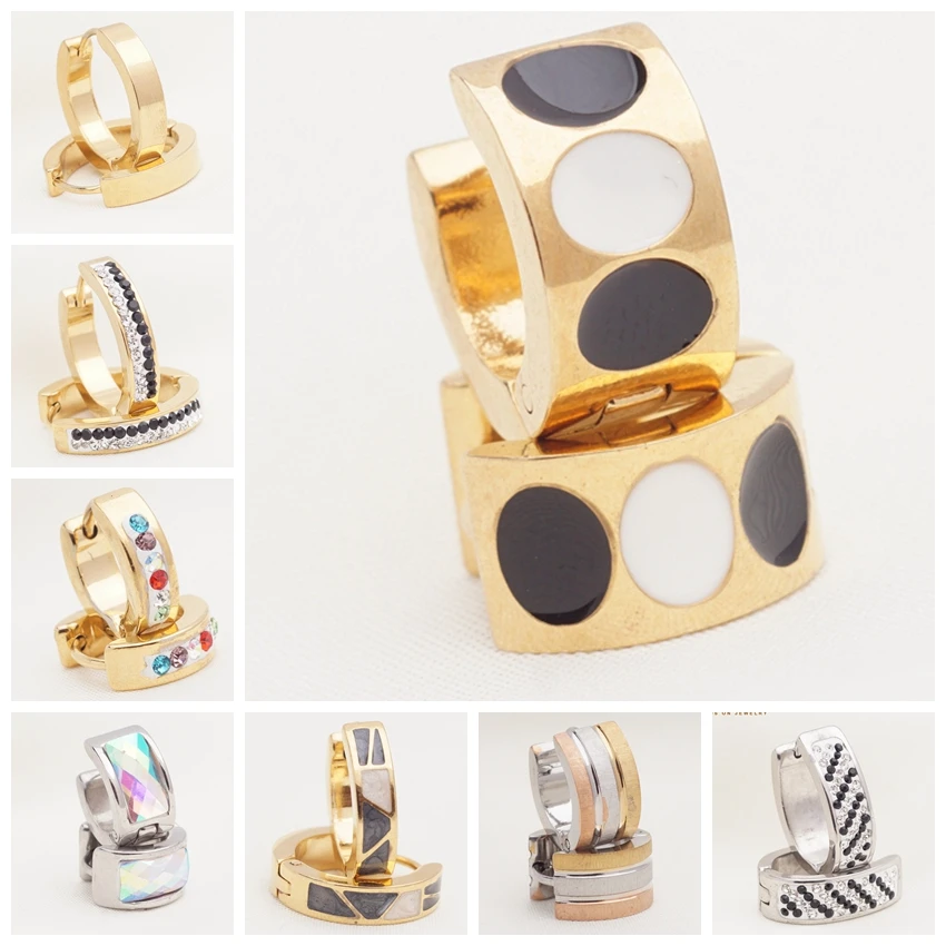 Yunkingdom 32 Pairs Different Style Fashion Metal Crystal Stainless Steel Circle Hoop Earrings for Women and men Rock Jewelry
Yunkingdom 32 Pairs Different Style Fashion Metal Crystal Stainless Steel Circle Hoop Earrings for Women and men Rock Jewelry