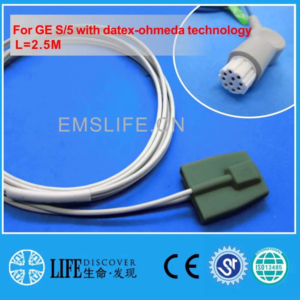 Long cable child silicone finger tip spo2 sensor For GE S/5 with datex-ohmeda technology
Long cable child silicone finger tip spo2 sensor For GE S/5 with datex-ohmeda technology