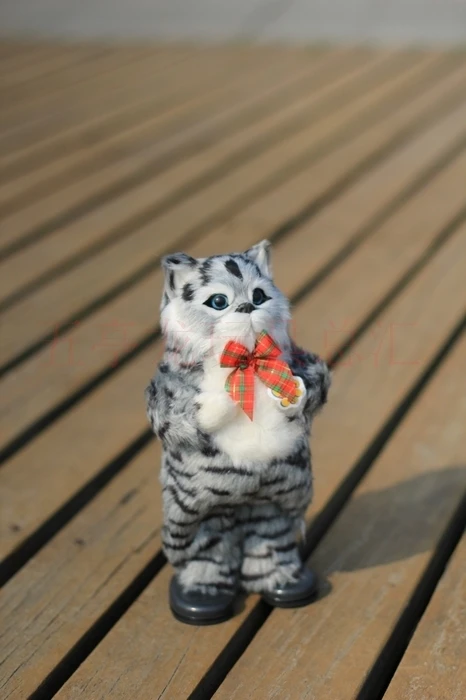 cute simulation cat gray Electric cat singing and dancing cat doll gift about 30cm
cute simulation cat gray Electric cat singing and dancing cat doll gift about 30cm