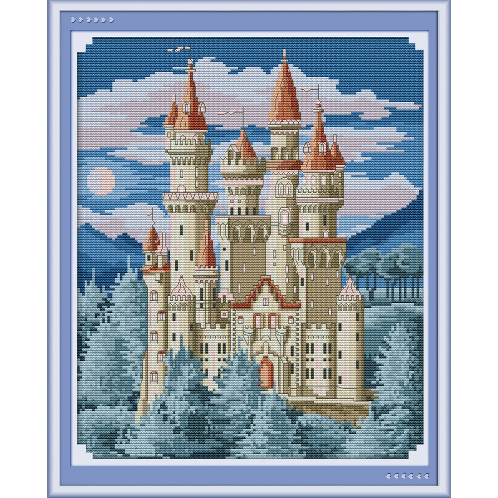 Joy Sunday Castle 7 Chinese Cross Stitch Kits Ecological Cotton Clear Stamped Printed 14CT 11CT DIY Wedding Decoration For Home
Joy Sunday Castle 7 Chinese Cross Stitch Kits Ecological Cotton Clear Stamped Printed 14CT 11CT DIY Wedding Decoration For Home