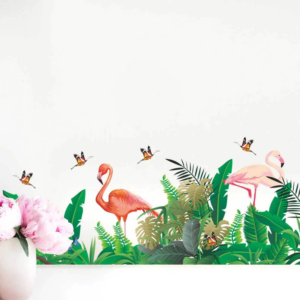 Flamingo leaves baseboard wall stickers for kids rooms living room bedroom decoration home decor living room decal accessories
Flamingo leaves baseboard wall stickers for kids rooms living room bedroom decoration home decor living room decal accessories