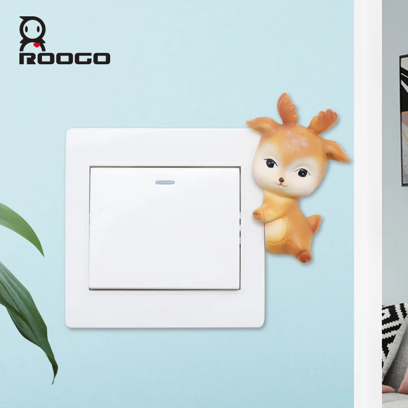 Roogo 3D Home Decorative Resin For Walls Stickers Cute Mini Deer Switch Sticker For Kids Room Decor Pokemon Baby Room Decoration
Roogo 3D Home Decorative Resin For Walls Stickers Cute Mini Deer Switch Sticker For Kids Room Decor Pokemon Baby Room Decoration