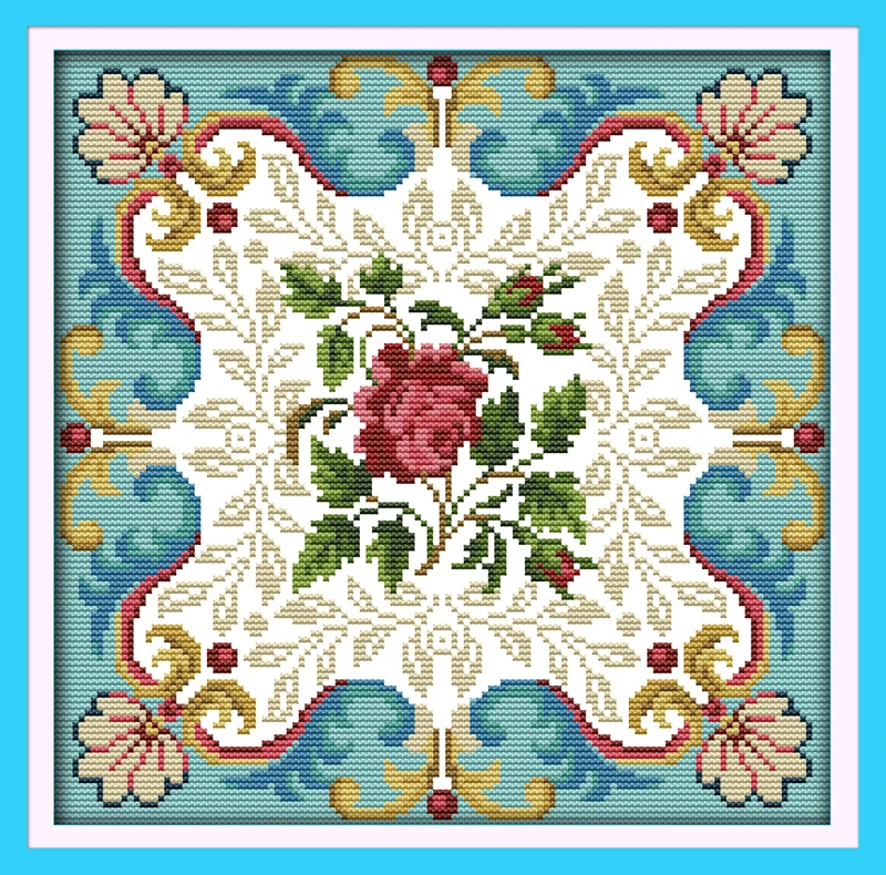 Rose heart cross stitch kit flower 14ct printed fabric canvas stitching embroidery DIY handmade needlework
Rose heart cross stitch kit flower 14ct printed fabric canvas stitching embroidery DIY handmade needlework