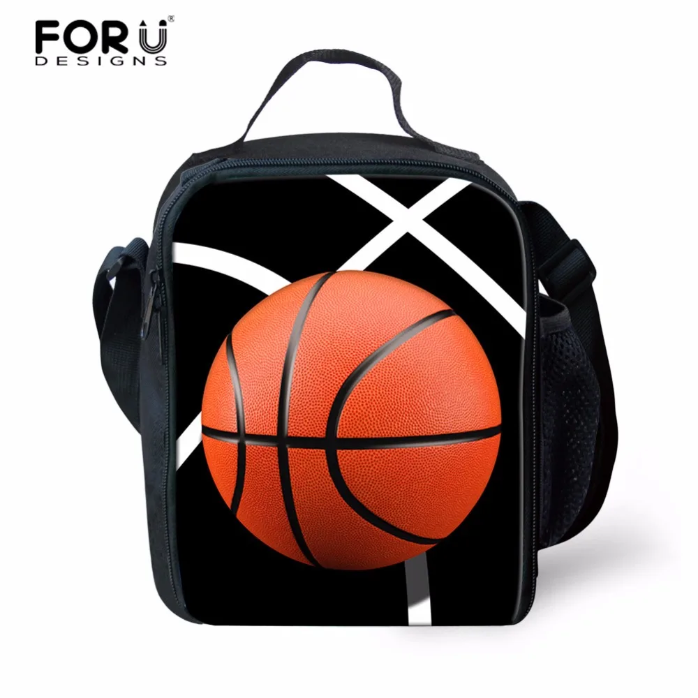Баскетбольные мячи FORUDESIGNS портативные Изолированные сумки для обеда термосумки