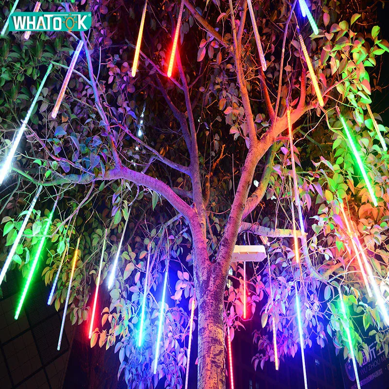 LED Meteor Shower Rain Tubes String Lights 50cm 8 Lamps Christmas Tree Icicle Lighting Wedding Outdoor Landscape Festival Decor
LED Meteor Shower Rain Tubes String Lights 50cm 8 Lamps Christmas Tree Icicle Lighting Wedding Outdoor Landscape Festival Decor