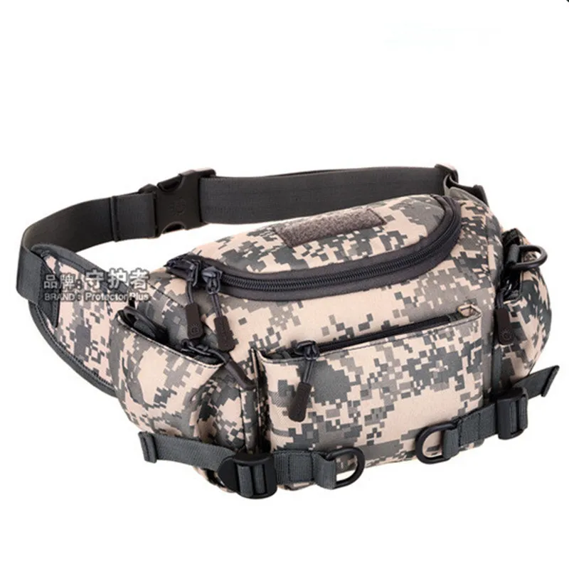 Multifunction Dual-use Camouflage Crossbody Waist Bag Outdoor Cycling Sports Hiking Climbing Nylon Wearproof Tactical Bags
Multifunction Dual-use Camouflage Crossbody Waist Bag Outdoor Cycling Sports Hiking Climbing Nylon Wearproof Tactical Bags