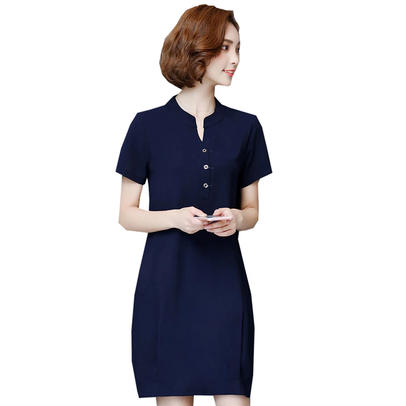 2018 Summer Cotton Dresses Fashion Solid Stand Collar Short Sleeve Mini Dress Female Casual Loose Army Green Dress FP0701
2018 Summer Cotton Dresses Fashion Solid Stand Collar Short Sleeve Mini Dress Female Casual Loose Army Green Dress FP0701