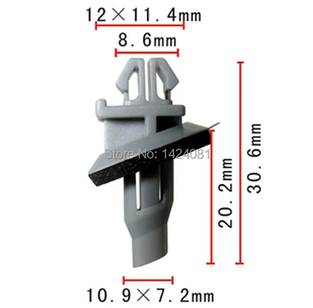 100x OEM Nylon Fender Moulding Clip With Sealer for Lexus 75492-60030 18x20mm 2000-On 7549260030
100x OEM Nylon Fender Moulding Clip With Sealer for Lexus 75492-60030 18x20mm 2000-On 7549260030