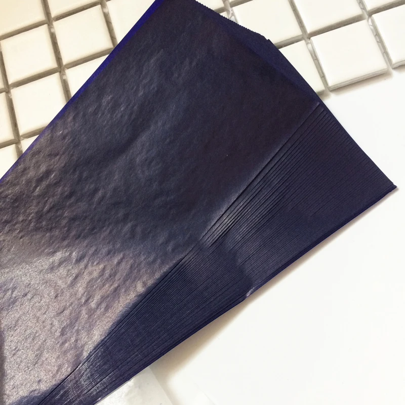 Углеродистая бумага EZONE 50 листов 32K синяя двухсторонняя тонкая копировальная 12 7*18