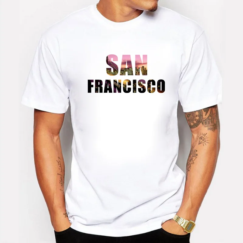 Top Quality City Impression San Francisco Mens T Shirts Fashion 2018 Cotton Summer Fitness Tshirt Brand Clothing T-shirts
Top Quality City Impression San Francisco Mens T Shirts Fashion 2018 Cotton Summer Fitness Tshirt Brand Clothing T-shirts