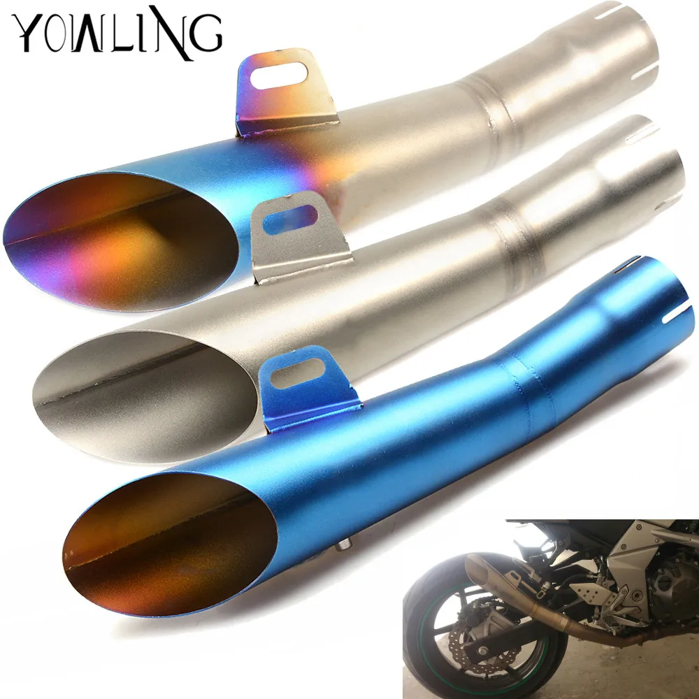 

Universal Moto Motorcycle GP Escape Motorcross Scooter Exhaust Pipe Muffler FOR Z750 R1 R3 MT03 FZ1 Ninja ER6N R6 2004-2017