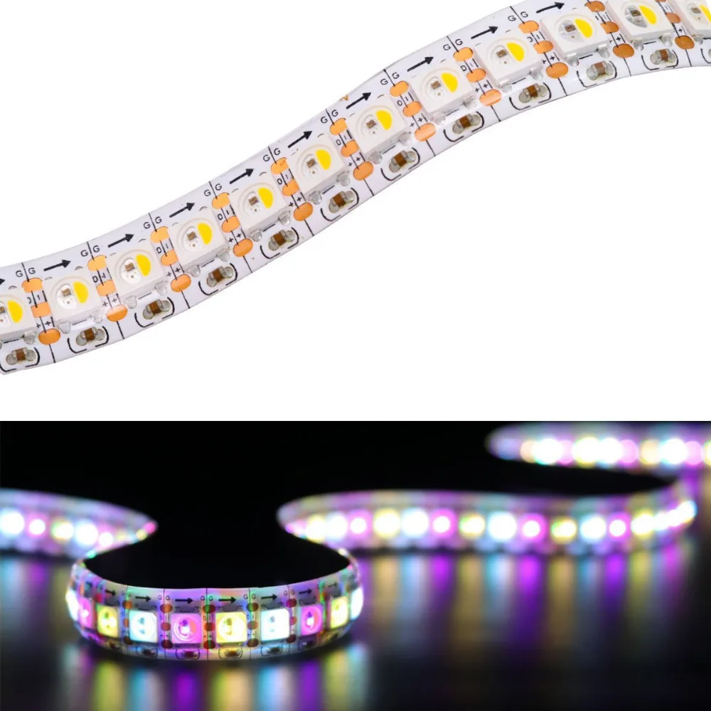 SK6812 RGBW Светодиодные ленты матрица адресуемых Дюралайт 5050 SMD 30 60 144 светодио дный s/m