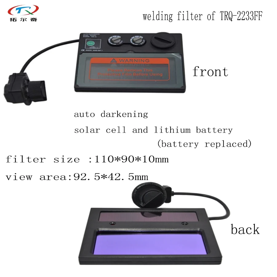 Solar Battery replaced Welding Helmet Full Face Protective grinding adjust automatic Darkening welding Mask tig GS01(2233FF)GY
Solar Battery replaced Welding Helmet Full Face Protective grinding adjust automatic Darkening welding Mask tig GS01(2233FF)GY