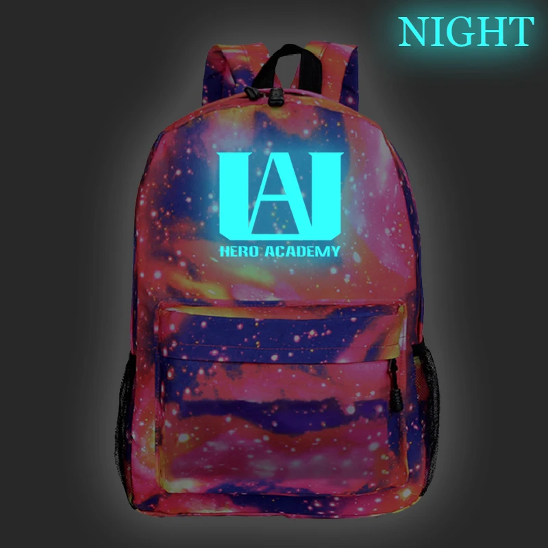 My Hero Academia Luminous Backpack Students Boys Girls Rucksack Boku No Fashion New Pattern Schoolbag | Багаж и сумки