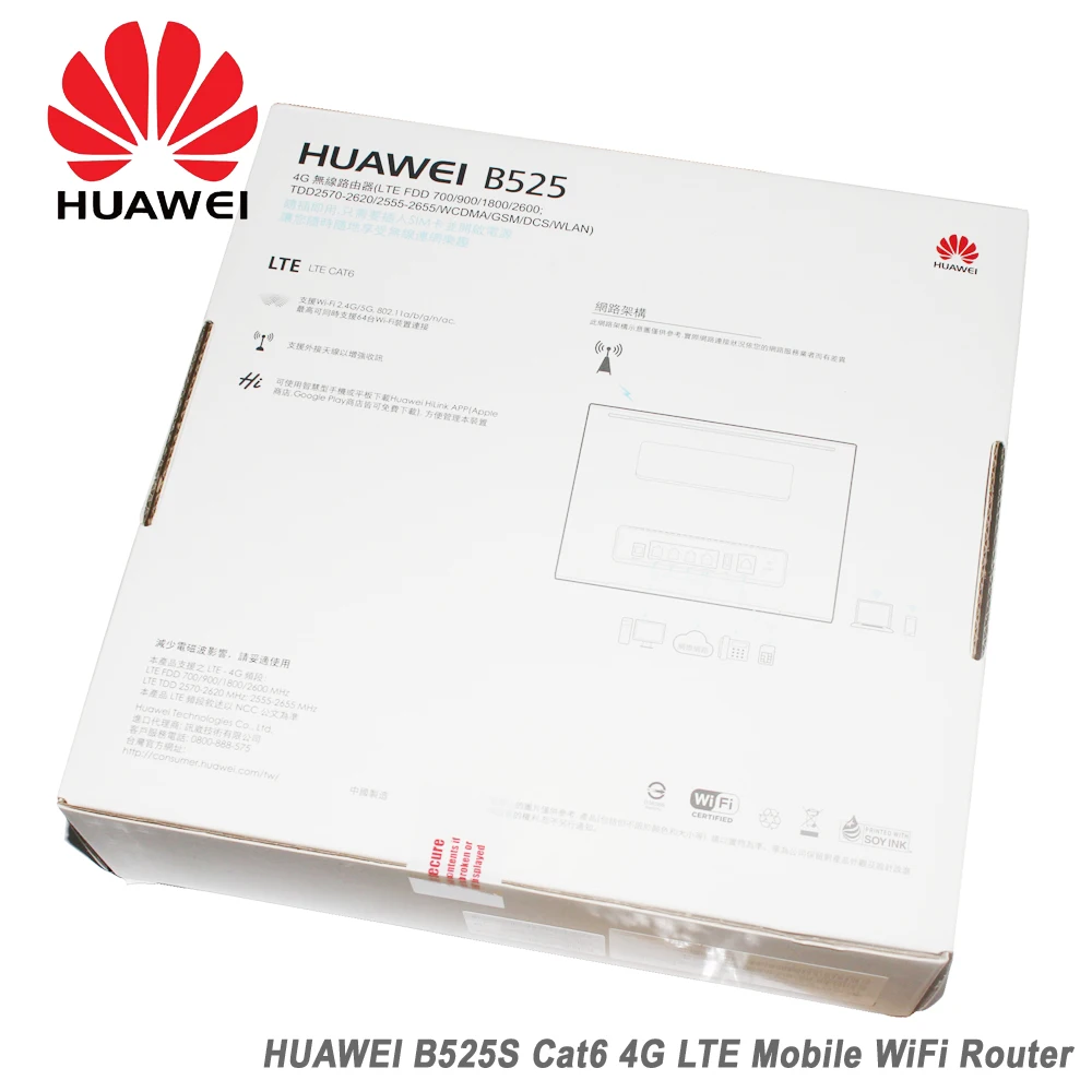 Original Unlock 300Mbps Huawei B525 4G LTE Cat6 CPE Wireless Router Support Access to Gigabit Ethernet Network
Original Unlock 300Mbps Huawei B525 4G LTE Cat6 CPE Wireless Router Support Access to Gigabit Ethernet Network