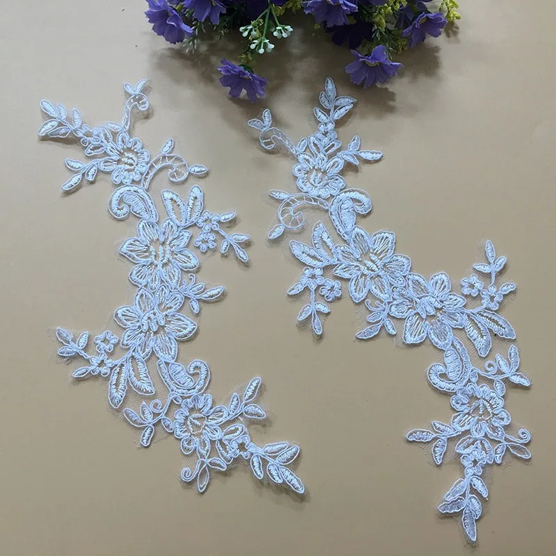 4Pcs White Lace Applique Sew On Patches Party Decoration Vintage Costumes Flower Diy Trims for Bridal Accessories
4Pcs White Lace Applique Sew On Patches Party Decoration Vintage Costumes Flower Diy Trims for Bridal Accessories