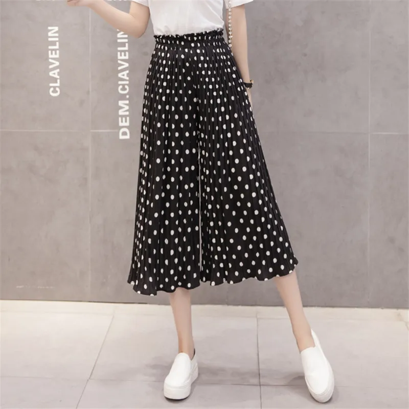 Women Chiffon Pleated Wide Leg Pants 2018 Summer New Fashion High Waist Thin Floral Ruffles Loose Casual Pants Female S M L XL
Women Chiffon Pleated Wide Leg Pants 2018 Summer New Fashion High Waist Thin Floral Ruffles Loose Casual Pants Female S M L XL