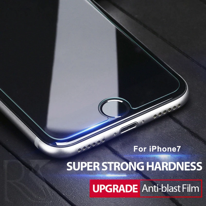 Фото Закаленное стекло для iPhone 7 6s 8 6 защитное противоударное Премиум твердое покрытие