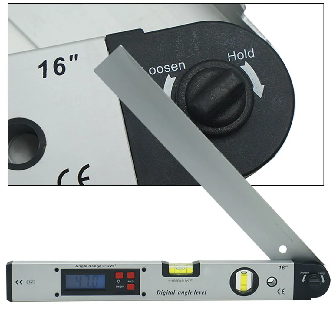 Digital Protractor Angle Finder Inclinometer Electronic Level 225 Degree without Magnets Level Angle Slope Test Ruler 400mm
Digital Protractor Angle Finder Inclinometer Electronic Level 225 Degree without Magnets Level Angle Slope Test Ruler 400mm