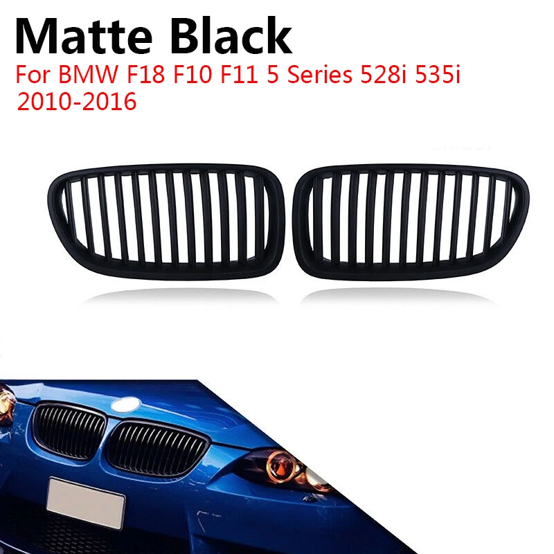 1 Pair Matte Black Kidney Grill Grille 1 Line Slat Front Bumper Kidney Grill For BMW F18 F10 F11 5 Series 2010 - 2016
1 Pair Matte Black Kidney Grill Grille 1 Line Slat Front Bumper Kidney Grill For BMW F18 F10 F11 5 Series 2010 - 2016