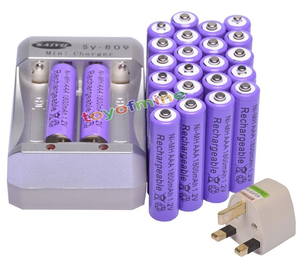 24x AAA 1800mAh 1.2V Ni-MH Rechargeable Battery Purple for RC Toys Camera + Charger
24x AAA 1800mAh 1.2V Ni-MH Rechargeable Battery Purple for RC Toys Camera + Charger