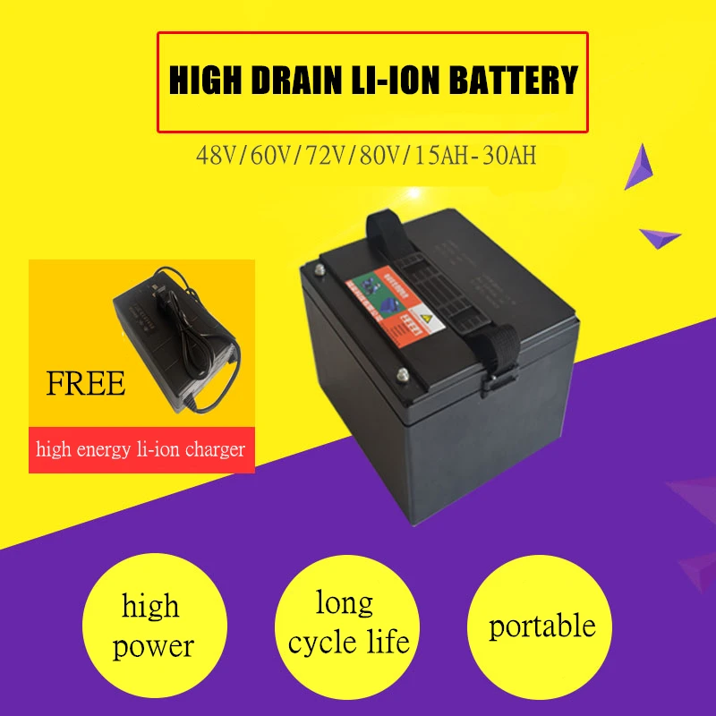 High power 48V 15AH/20AH/30AH Lithium Li-ion Rechargeable battery for electric bikes and 48V Power bank (FREE charger)
High power 48V 15AH/20AH/30AH Lithium Li-ion Rechargeable battery for electric bikes and 48V Power bank (FREE charger)