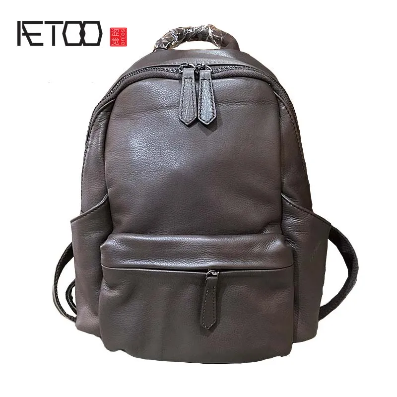 AETOO 2019 first layer cowhide female Korean version of the tide new casual fashion simple cowhide leather travel backpack
AETOO 2019 first layer cowhide female Korean version of the tide new casual fashion simple cowhide leather travel backpack
