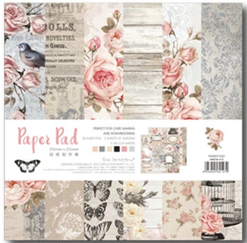 25.5*25.5cm Scrapbooking paper pack of 24 sheets handmade craft paper craft Background pad 006
25.5*25.5cm Scrapbooking paper pack of 24 sheets handmade craft paper craft Background pad 006