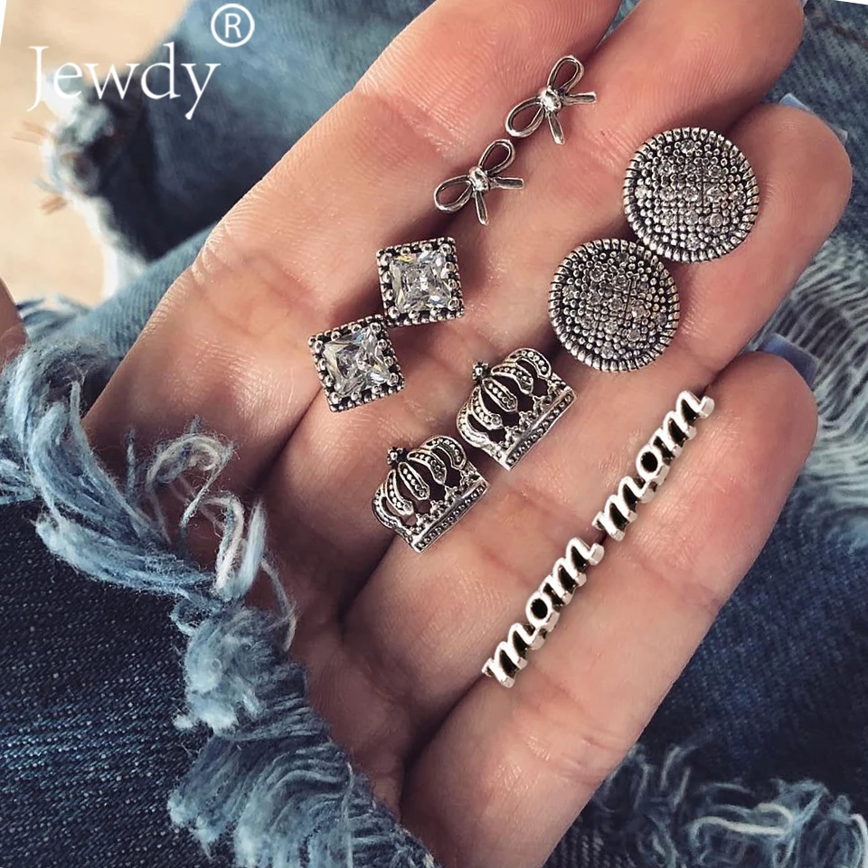 5 Models Water Drop Fatima Owl MOM Bowknot Crown Crystal Stud Earrings for Women Boho Boucle D'oreille Jewelry Dazzling Brincos
5 Models Water Drop Fatima Owl MOM Bowknot Crown Crystal Stud Earrings for Women Boho Boucle D'oreille Jewelry Dazzling Brincos