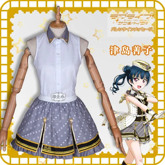 2019 lovelive sunshine Aqours Train awakening Tsushima Yoshiko Dress Lovely Halloween Women Dress 
2019 lovelive sunshine Aqours Train awakening Tsushima Yoshiko Dress Lovely Halloween Women Dress