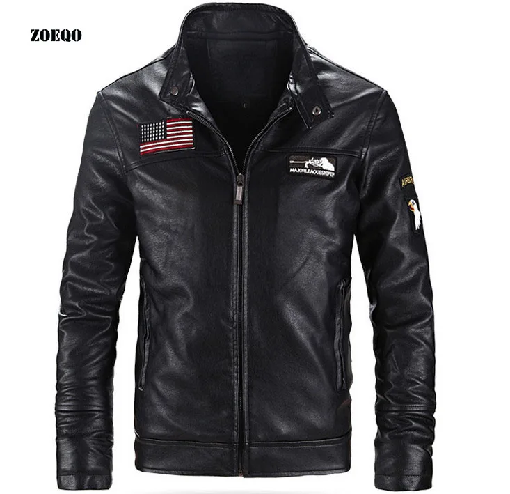 ZOEQO men pu leather jacket ,motorcycle leather jackets men jaqueta de couro masculina , leather jacket coats mens Stand Collar
ZOEQO men pu leather jacket ,motorcycle leather jackets men jaqueta de couro masculina , leather jacket coats mens Stand Collar