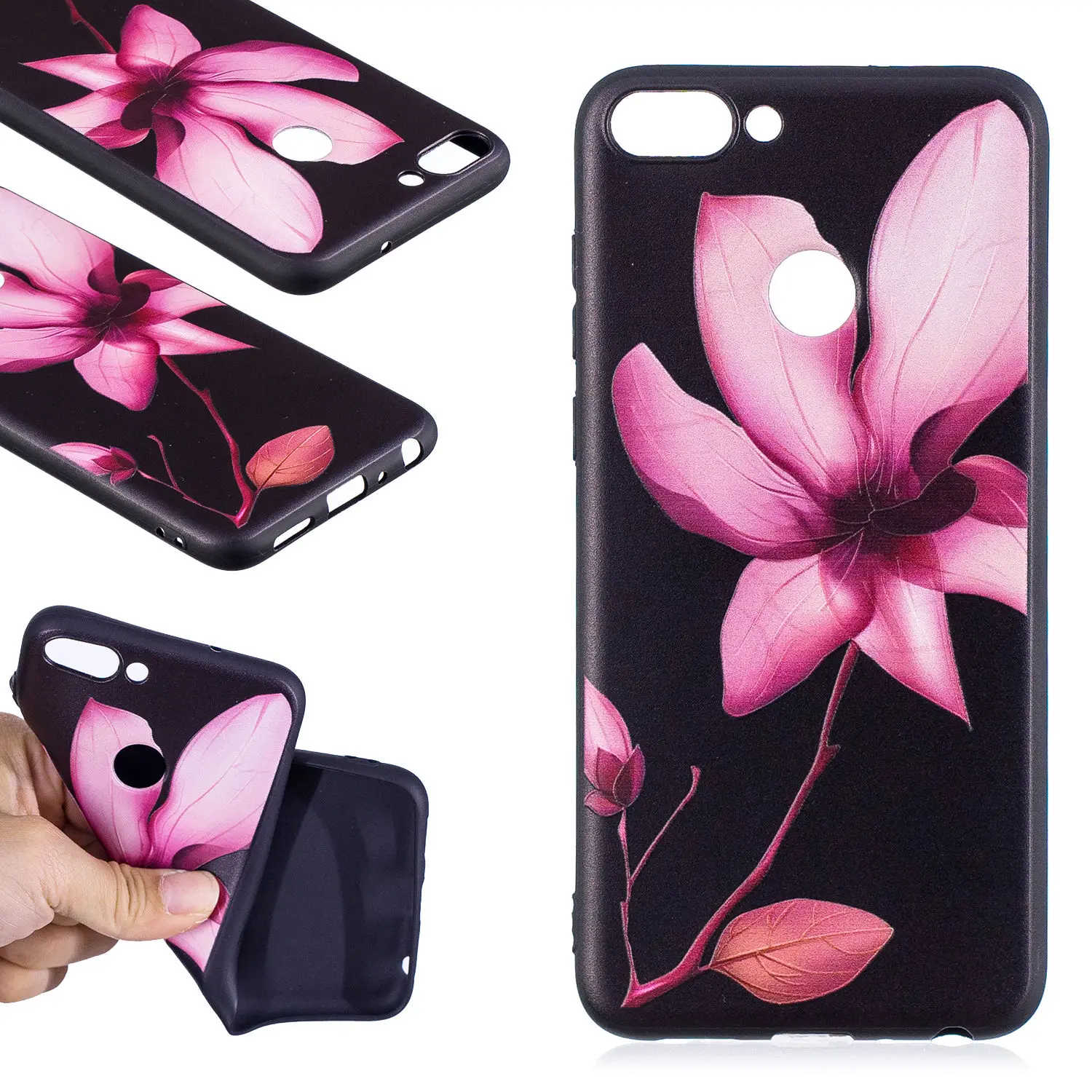 Чехол для телефона huawei P Smart Coque мягкий термополиуретановый чехол с темным