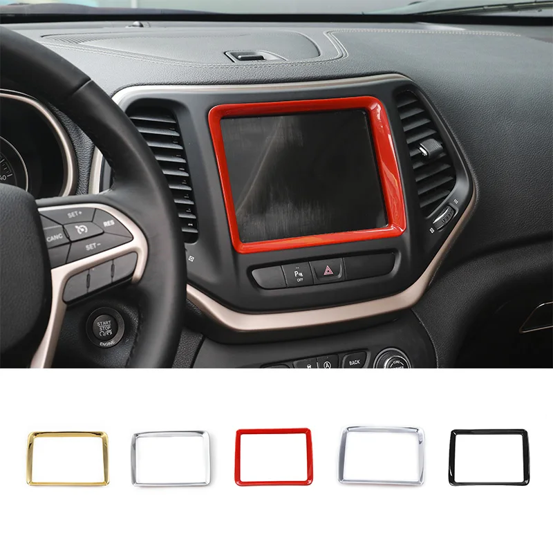 SHINEKA Car Styling ABS GPS Center Console Control Panel Frame Cover Ring for Jeep Cherokee 14-18 High Quality Car Accessories
SHINEKA Car Styling ABS GPS Center Console Control Panel Frame Cover Ring for Jeep Cherokee 14-18 High Quality Car Accessories