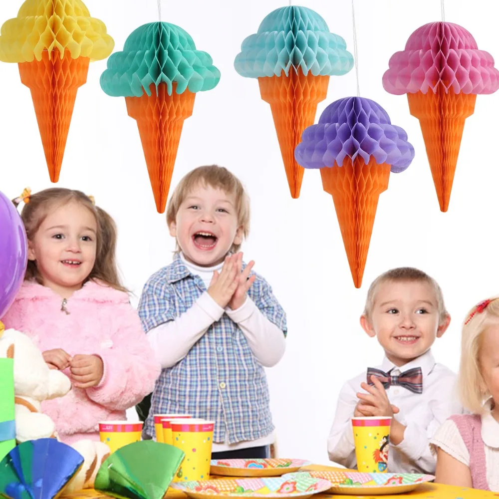 32cm 7pcs/set Ice Cream Tissue Paper Honeycomb Party Hanging Birthday Wedding Home Christmas Decoration Paper Photo Prop
32cm 7pcs/set Ice Cream Tissue Paper Honeycomb Party Hanging Birthday Wedding Home Christmas Decoration Paper Photo Prop