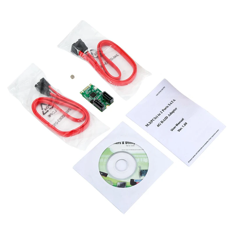 M.2 To 2 Ports SATA 3.0 Controller RAID Card B + M key ( PCI-e ) NGFF to dual 7Pin SATA 6GB SSD slots adapter Port Multiplier
M.2 To 2 Ports SATA 3.0 Controller RAID Card B + M key ( PCI-e ) NGFF to dual 7Pin SATA 6GB SSD slots adapter Port Multiplier