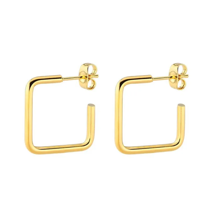Titanium 316L Stainless Steel Stud Earrings Square Shape 15mm Gold-color Vacuum Plating No Fade Allergy Free
Titanium 316L Stainless Steel Stud Earrings Square Shape 15mm Gold-color Vacuum Plating No Fade Allergy Free