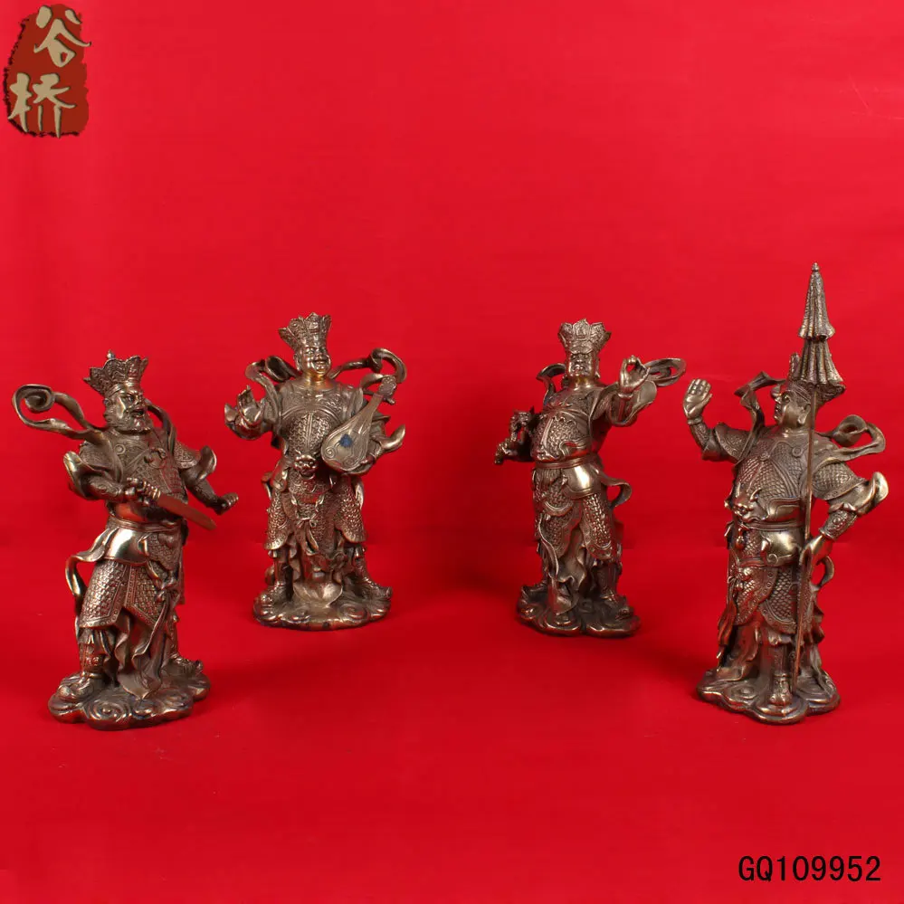 4pcs/lot Chinese Religious Exquisite Handwork Copper Four Heavenly Guardians Buddha Statue 2 Size
4pcs/lot Chinese Religious Exquisite Handwork Copper Four Heavenly Guardians Buddha Statue 2 Size