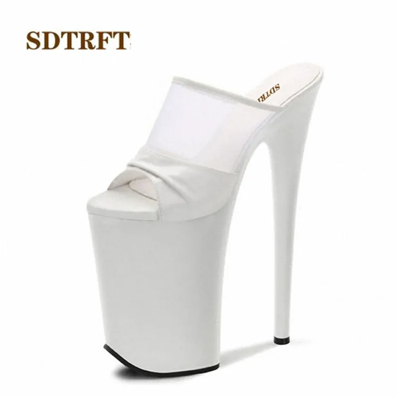SDTRFT Pumps Waterproof women shoes 20cm Thin heels Fish mouth feminino Transparen Summer Crossdresser Stiletto Plus:35-44 45 46
SDTRFT Pumps Waterproof women shoes 20cm Thin heels Fish mouth feminino Transparen Summer Crossdresser Stiletto Plus:35-44 45 46