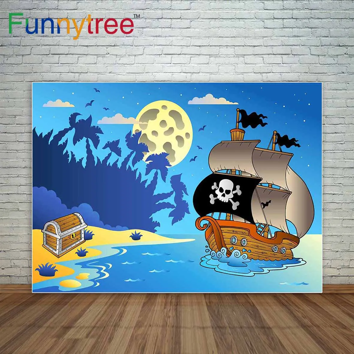 Funnytree Night seascape with pirate ship background decoration backgrounds for photo studio a photo
Funnytree Night seascape with pirate ship background decoration backgrounds for photo studio a photo